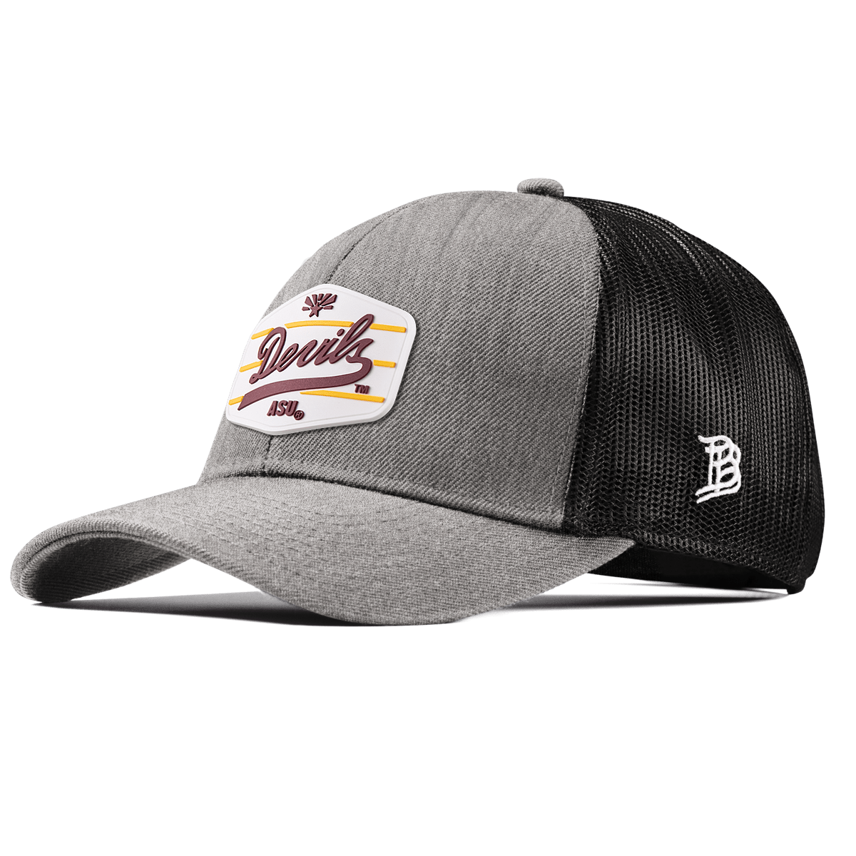 Arizona State University "ASU Devils" Stretch Snapback Trucker Heather Gray