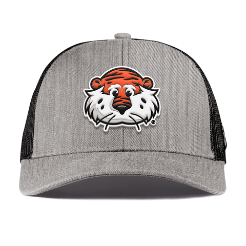 Auburn University "Aubie The Tiger" Curved Stretch Trucker Heather Gray