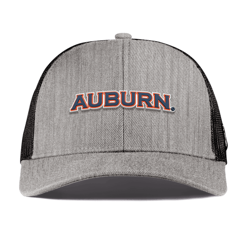 Auburn University "Auburn Block" Curved Stretch Trucker Heather Gray
