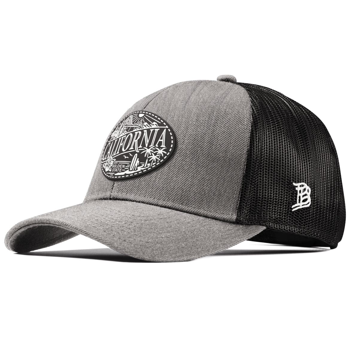 California Traveler Curved Stretch Trucker Heather Gray
