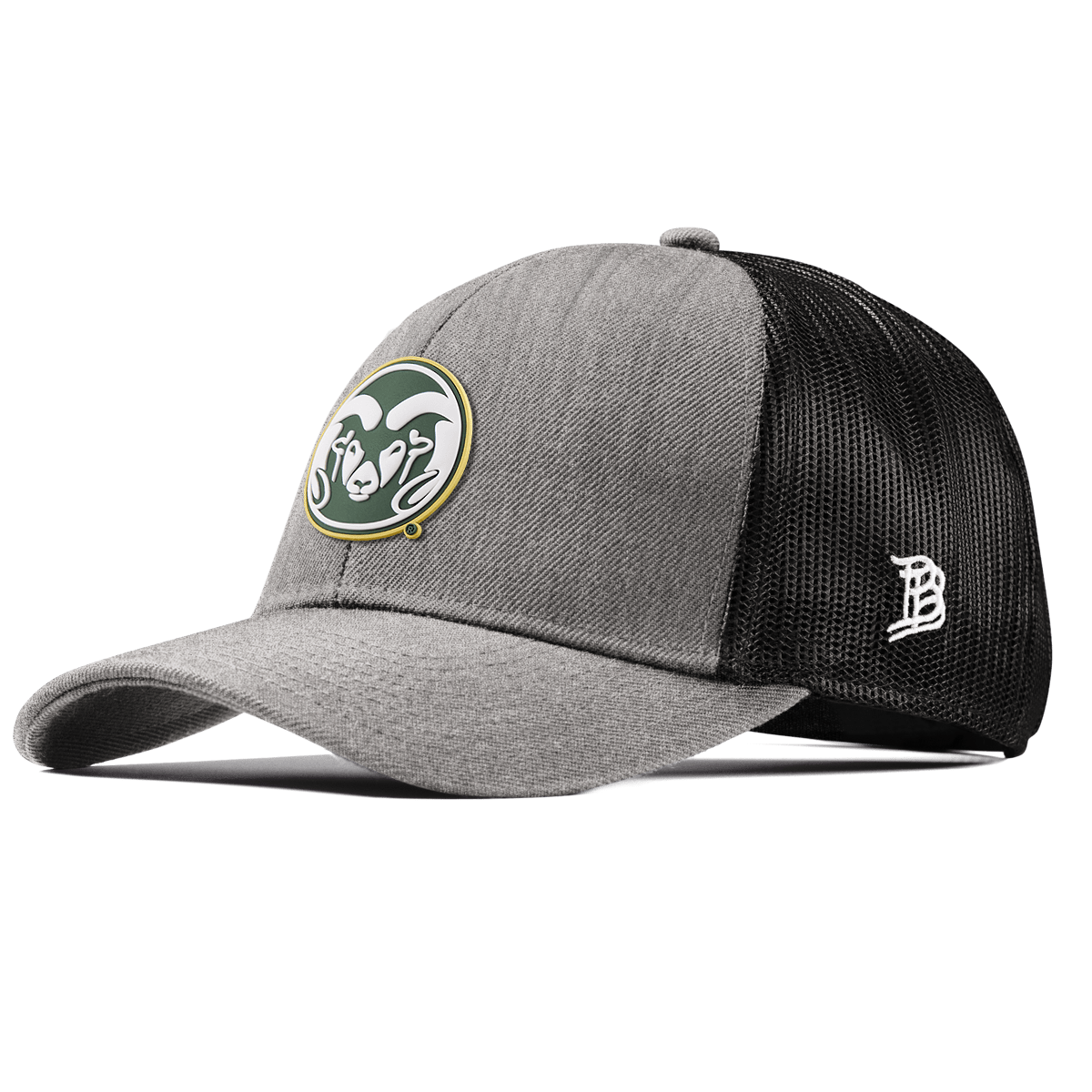 Colorado State University "Colorado State Team Logo" Stretch Snapback Trucker Heather Gray 