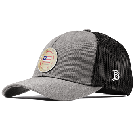 Elevated American Tan Stretch Snapback Trucker Heather Gray 