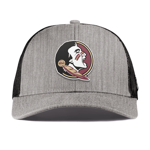 Florida State University "FSU Team Logo" Curved Stretch Trucker Heather Gray