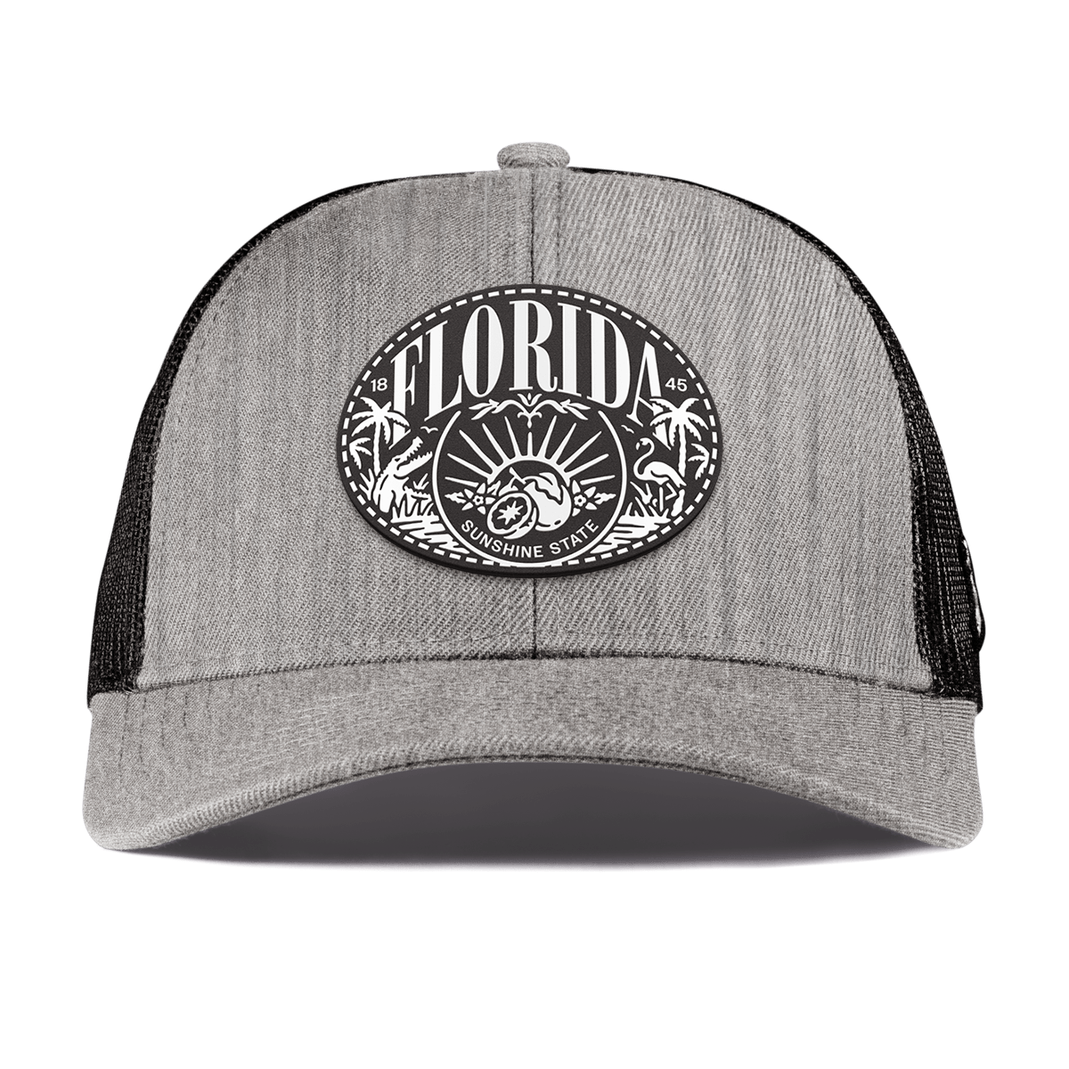 Florida Traveler Curved Stretch Trucker Heather Gray