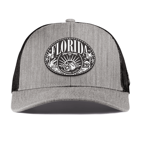 Florida Traveler Curved Stretch Trucker Heather Gray
