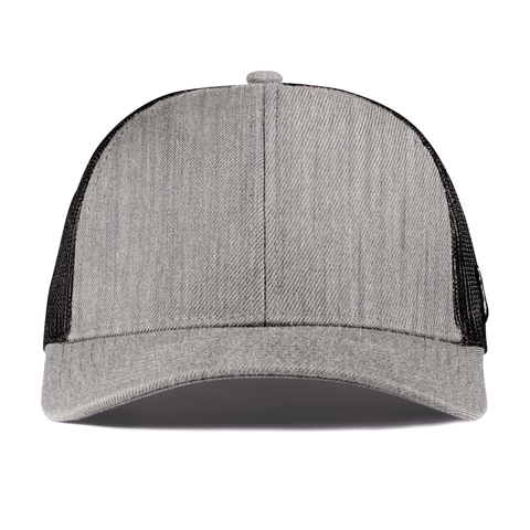 Bare Stretch Snapback Trucker Heather Front