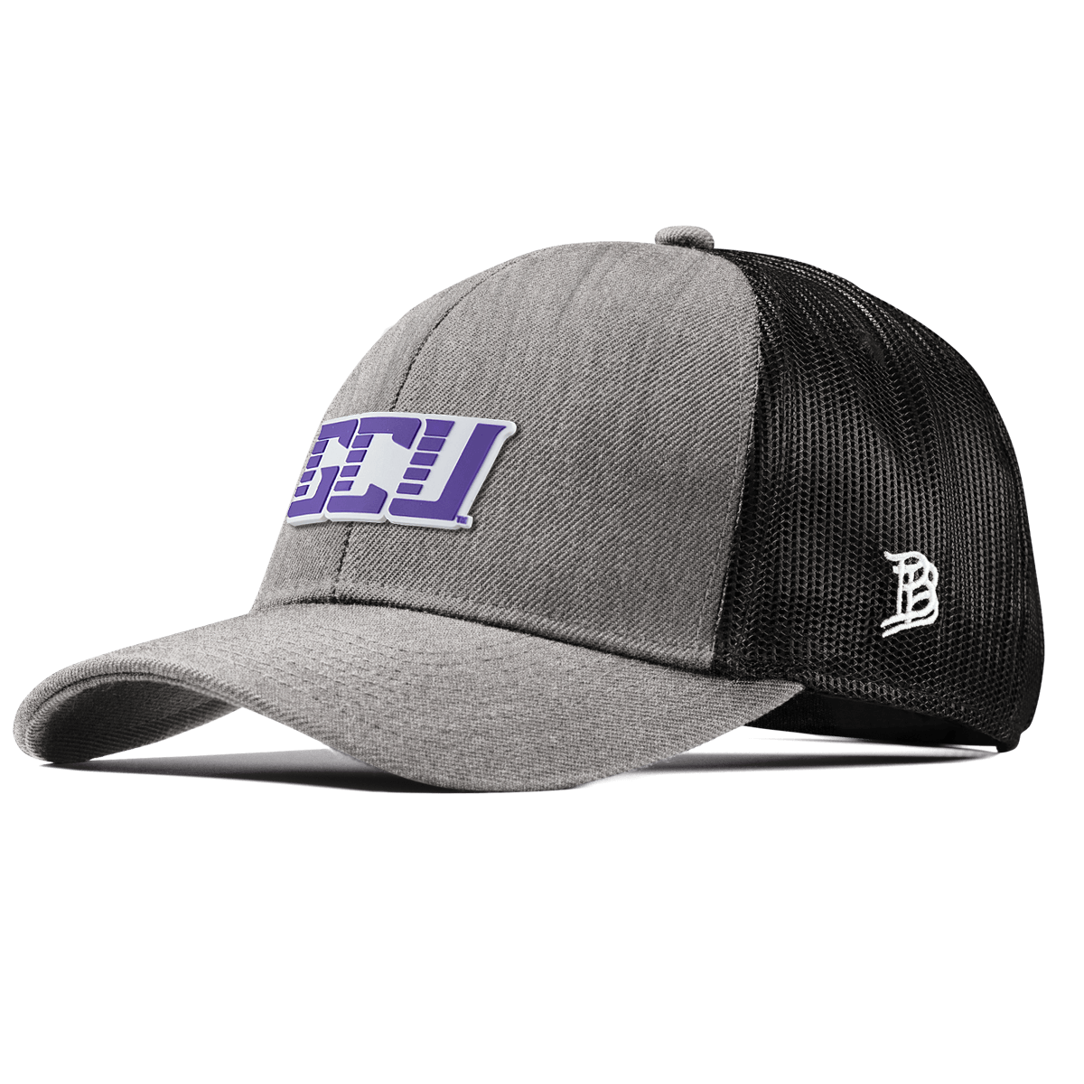 Grand Canyon University "GCU Block" Stretch Snapback Trucker Heather Gray 