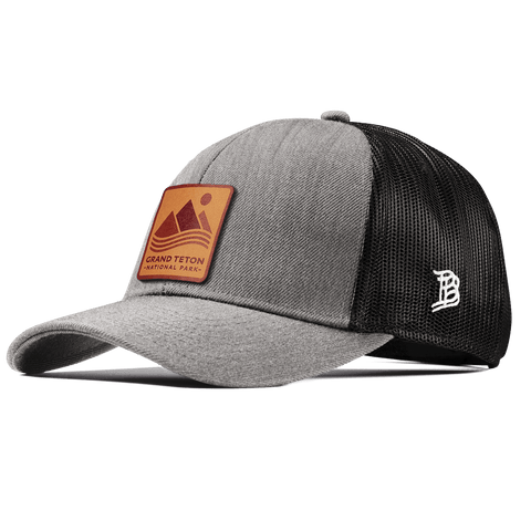 Grand Teton National Park Stretch Snapback Trucker Heather Gray