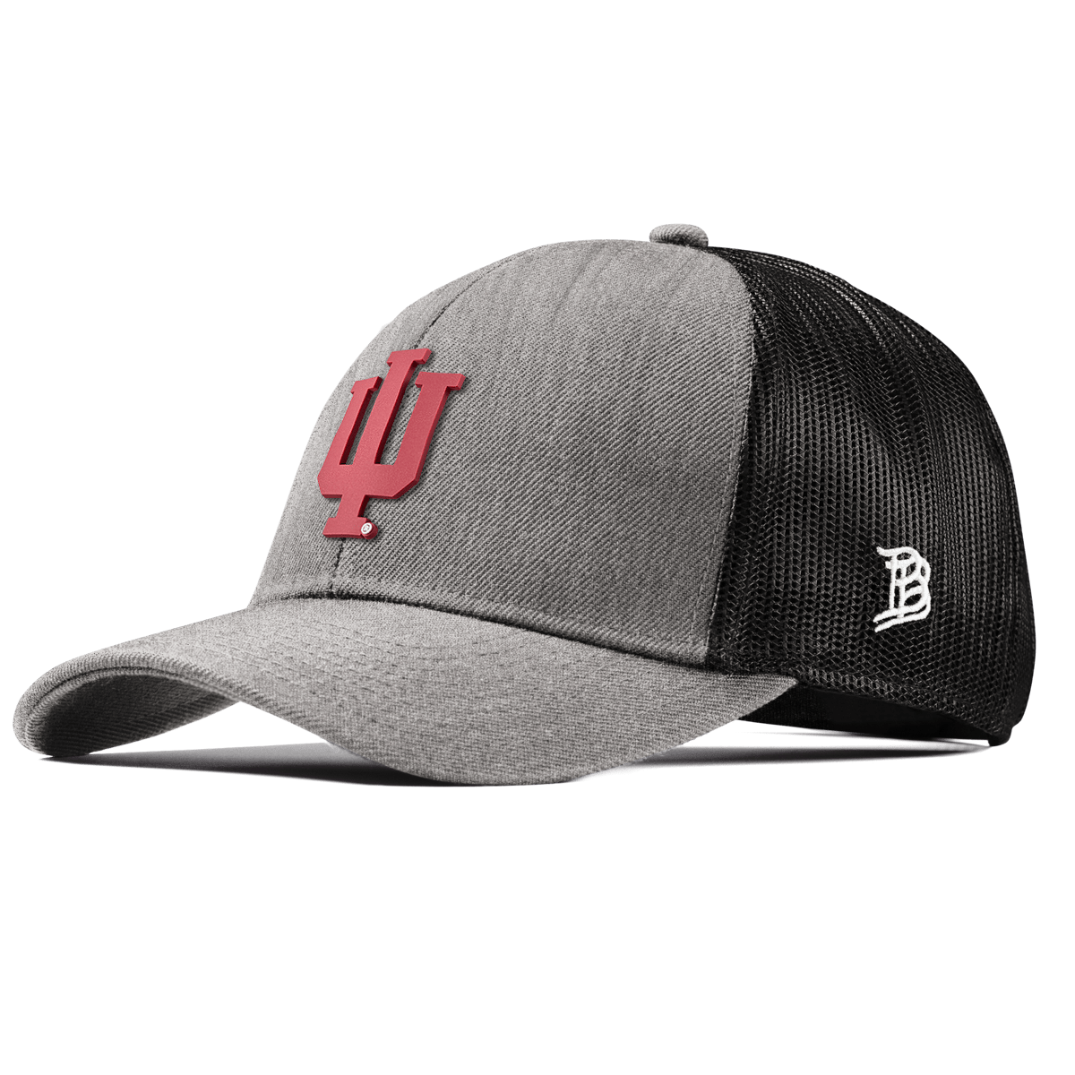 Indiana University "Indiana Team Logo" Stretch Snapback Trucker Heather Gray