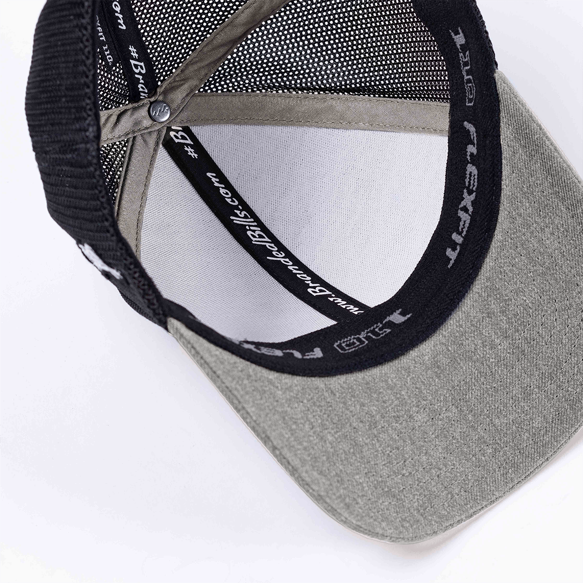 Bare Stretch Snapback Trucker Heather Interior 