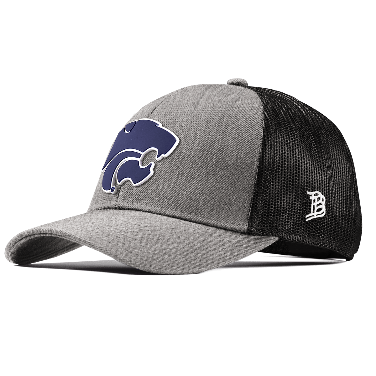 Kansas State "Kansas State Team Logo" Stretch Snapback Trucker Heather Gray