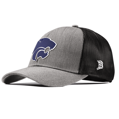 Kansas State "Kansas State Team Logo" Stretch Snapback Trucker Heather Gray