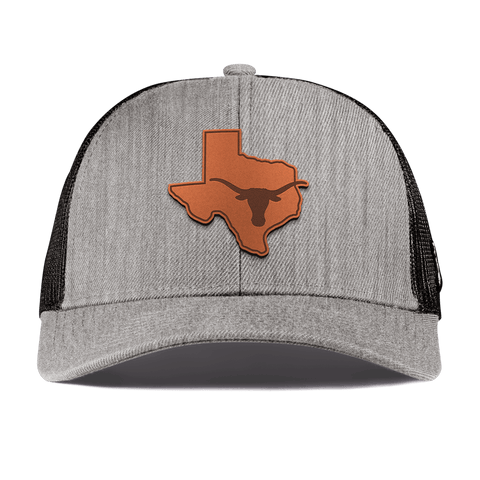 University of Texas "Longhorn State Outline" Curved Stretch Trucker Heather Gray
