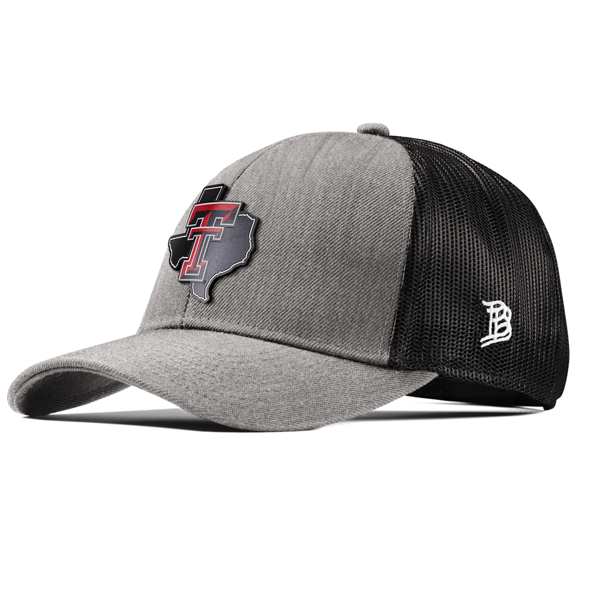 Texas Tech University "Lubbock Local" Curved Stretch Trucker Heather Gray