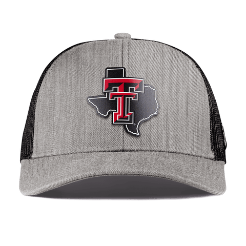 Texas Tech University "Lubbock Local" Curved Stretch Trucker Heather Gray