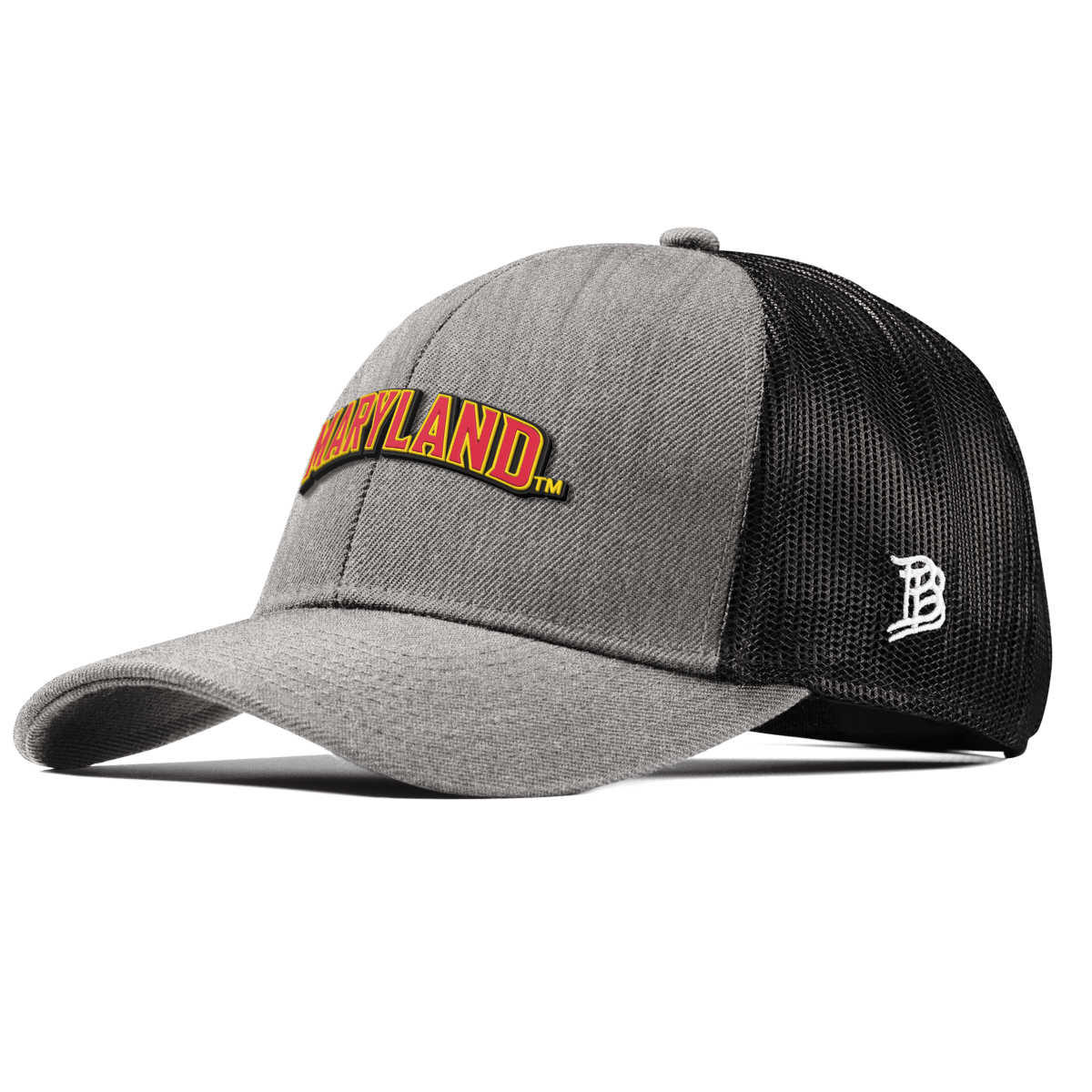 University of Maryland "Maryland Block" Curved Stretch Trucker Heather Gray