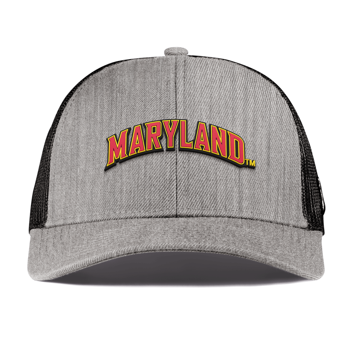 University of Maryland "Maryland Block" Curved Stretch Trucker Heather Gray