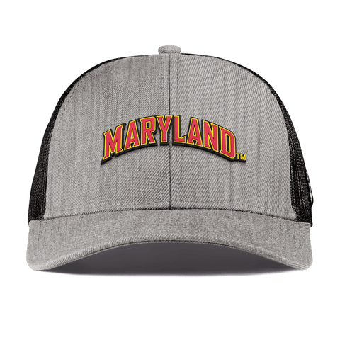 University of Maryland "Maryland Block" Curved Stretch Trucker Heather Gray