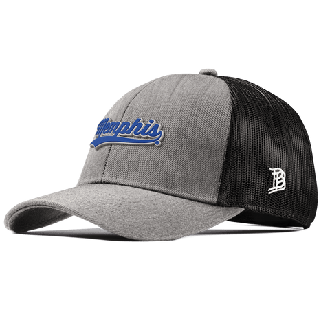 University of Memphis "Memphis Script" Curved Stretch Trucker Heather Gray