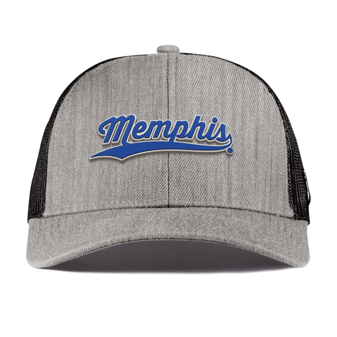 University of Memphis "Memphis Script" Curved Stretch Trucker Heather Gray