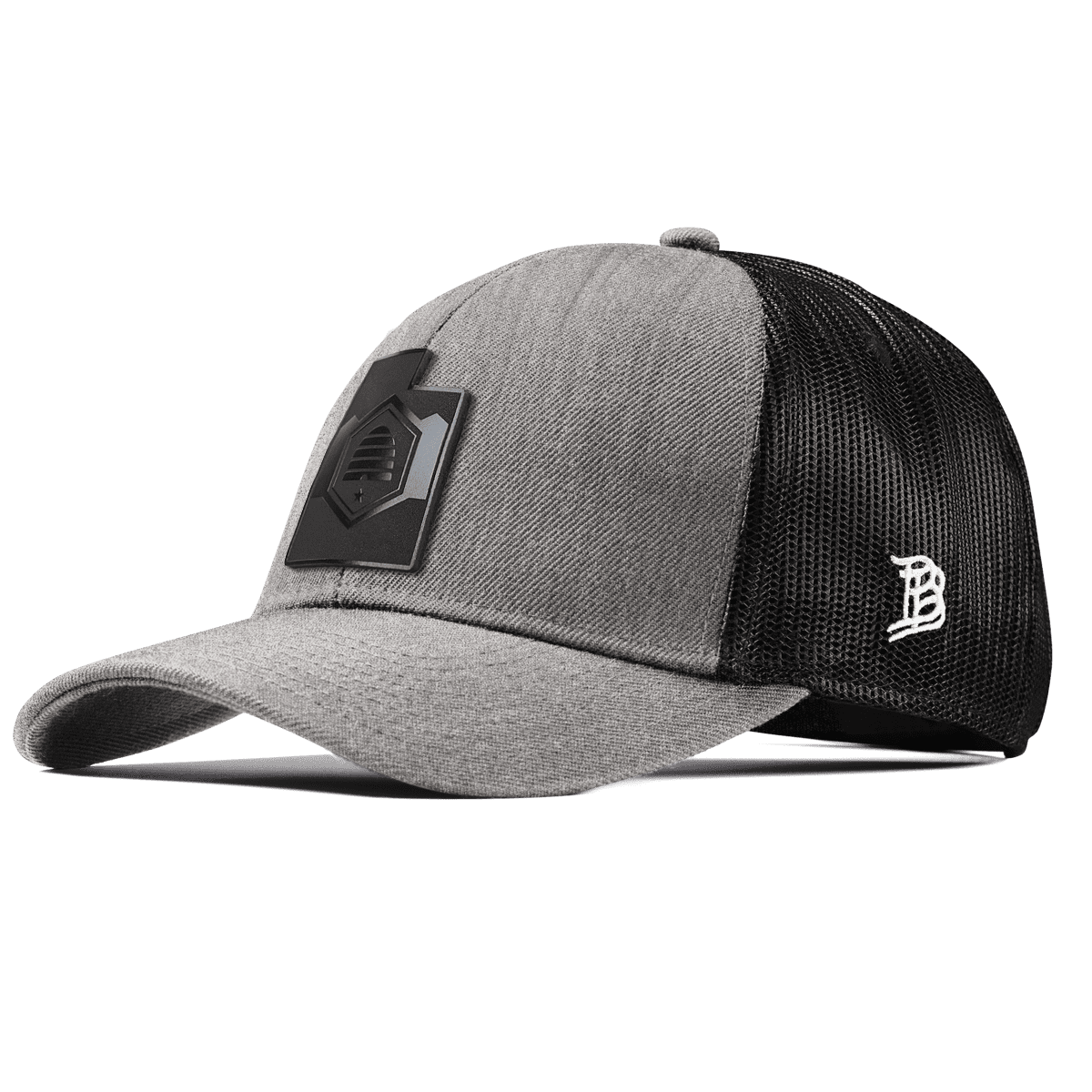 Utah 45 Midnight Stretch Snapback Trucker Heather Gray 
