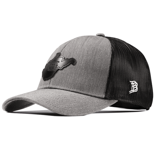 West Virginia 35 Midnight Stretch Snapback Trucker Heather Gray