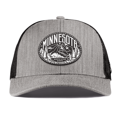 Minnesota Traveler Curved Stretch Trucker Heather Gray