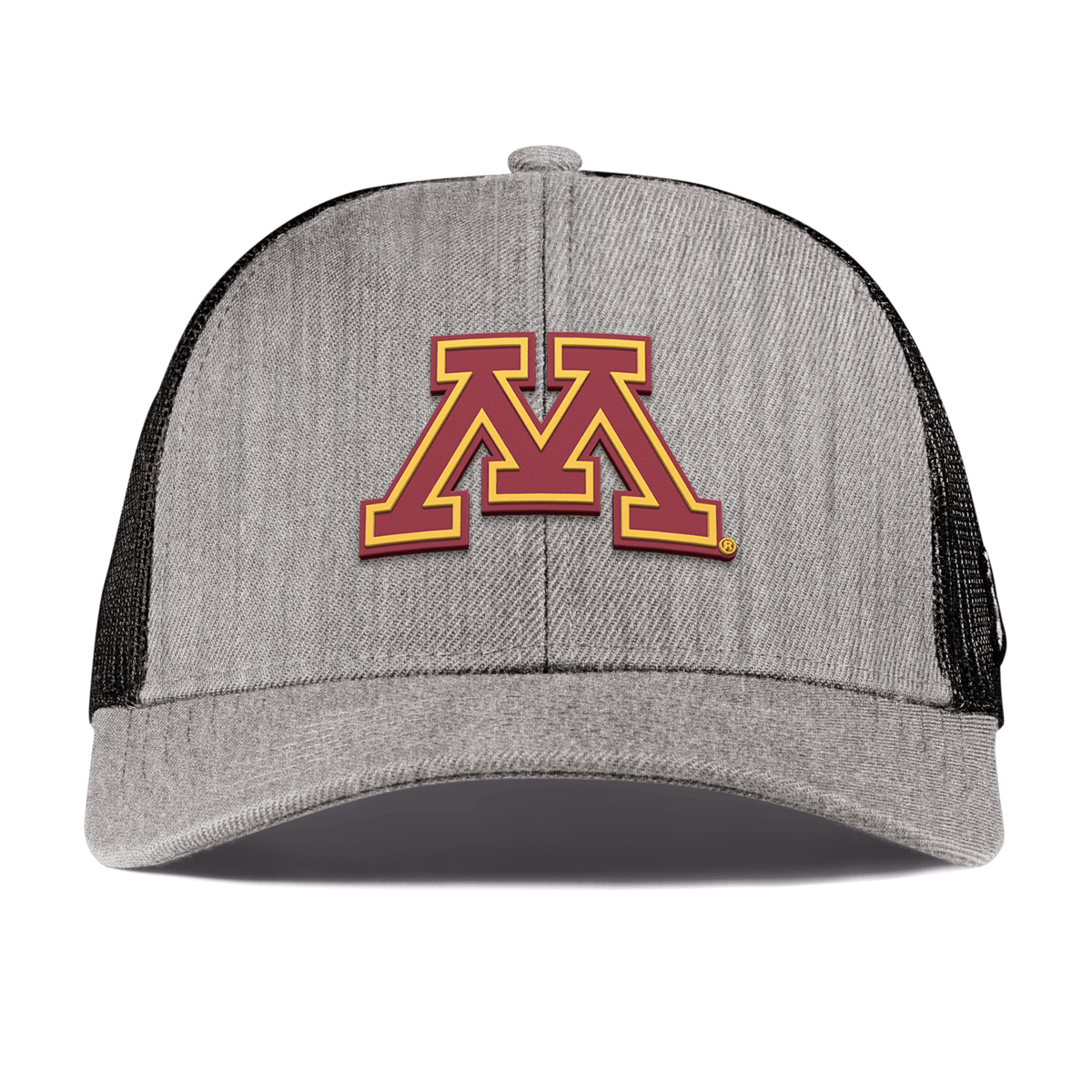 University of Minnesota "Minnesota Team Logo" Curved Stretch Trucker Heather Gray