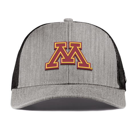 University of Minnesota "Minnesota Team Logo" Curved Stretch Trucker Heather Gray
