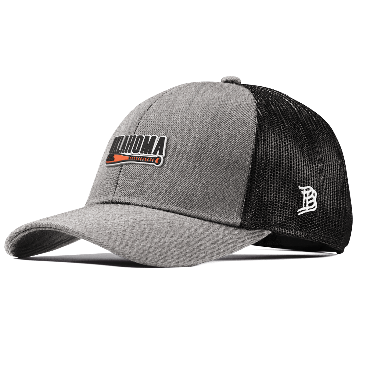 Oklahoma State University "OSU Baseball" Curved Stretch Trucker Heather Gray
