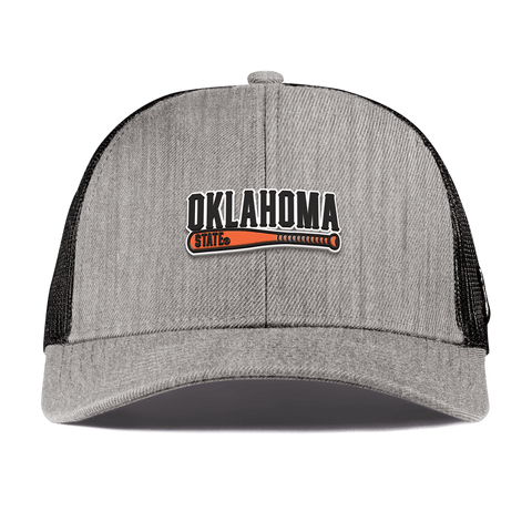 Oklahoma State University "OSU Baseball" Curved Stretch Trucker Heather Gray