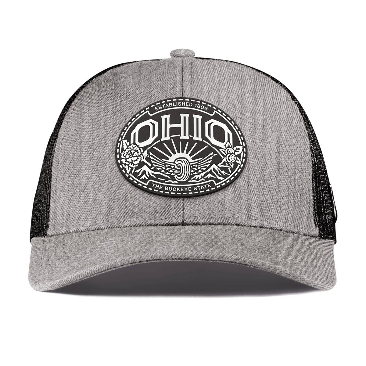 Ohio Traveler Curved Stretch Trucker Heather Gray