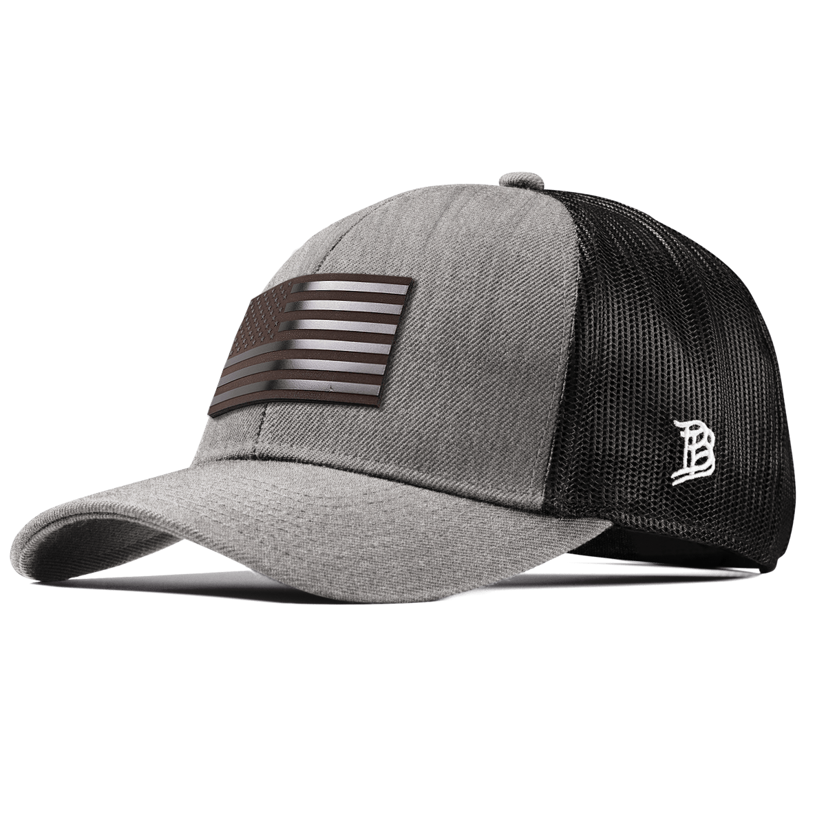 Old Glory Midnight Stretch Snapback Trucker Heather Gray