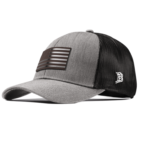 Old Glory Midnight Stretch Snapback Trucker Heather Gray