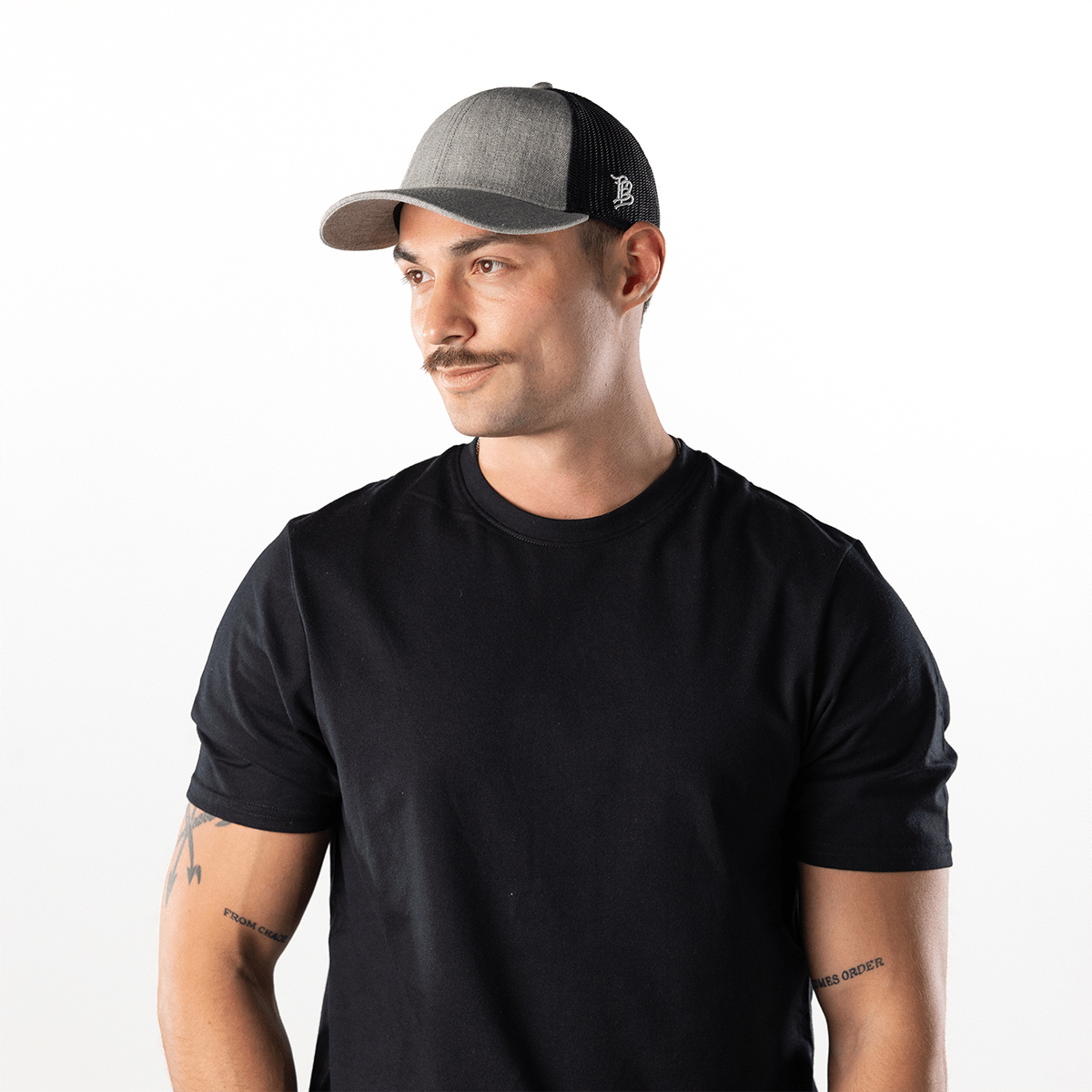 Bare Curved Stretch Trucker Heather Gray