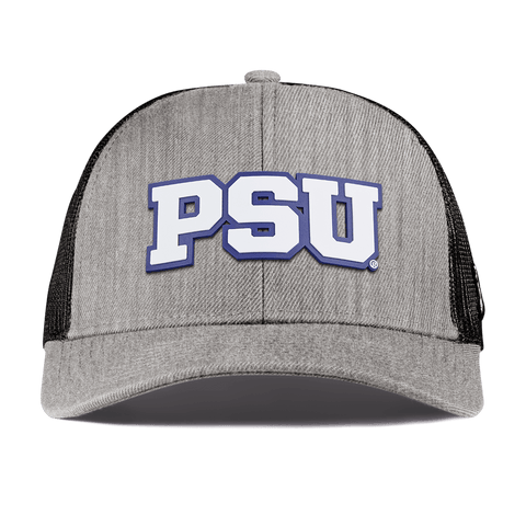 Pennsylvania State University "Penn State Block" Curved Stretch Trucker Heather Gray