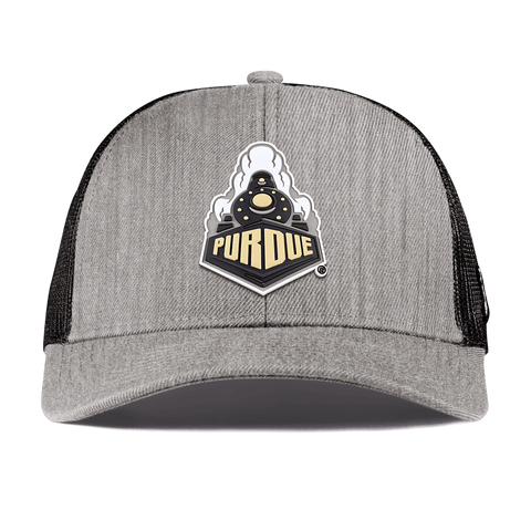 Purdue University "Purdue Team Logo" Curved Stretch Trucker Heather Gray
