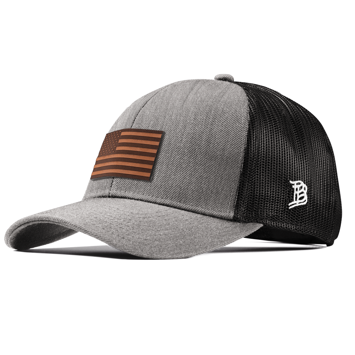 Old Glory Stretch Snapback Trucker Heather Gray