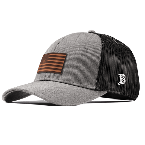 Old Glory Stretch Snapback Trucker Heather Gray