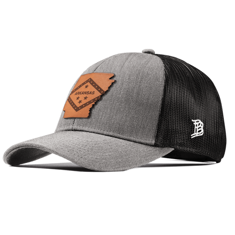 Arkansas 25 Stretch Snapback Trucker Heather Gray