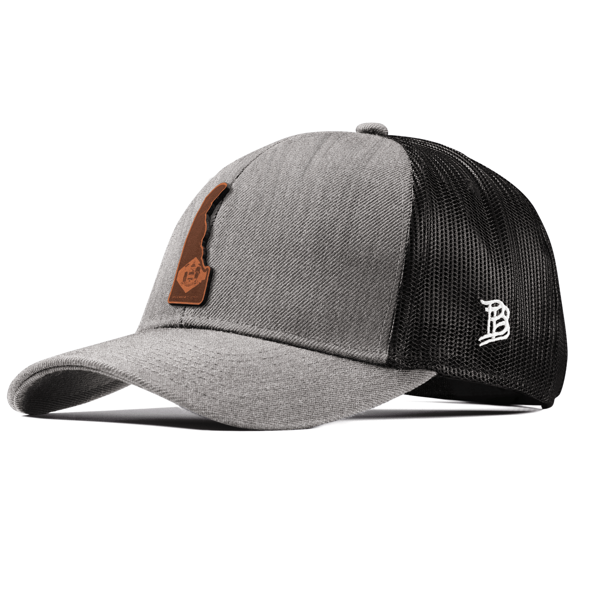Delaware 1 Stretch Snapback Trucker Heather Gray