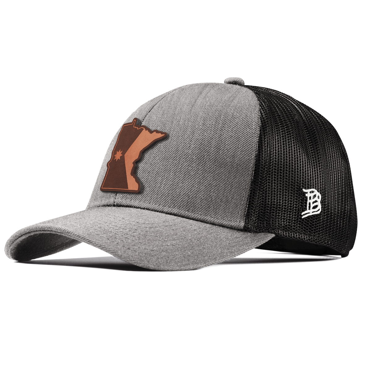 Minnesota 32 Stretch Snapback Trucker Heather Gray