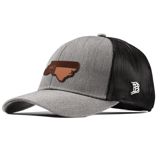 North Carolina 12 Stretch Snapback Trucker Heather Gray