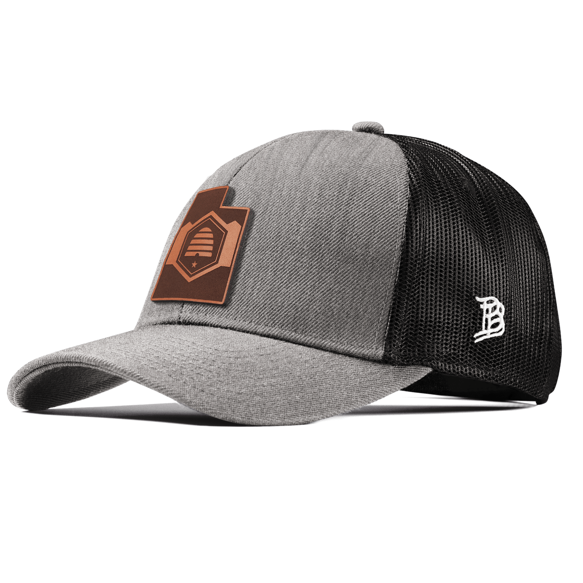 Utah 45 Stretch Snapback Trucker Heather Gray