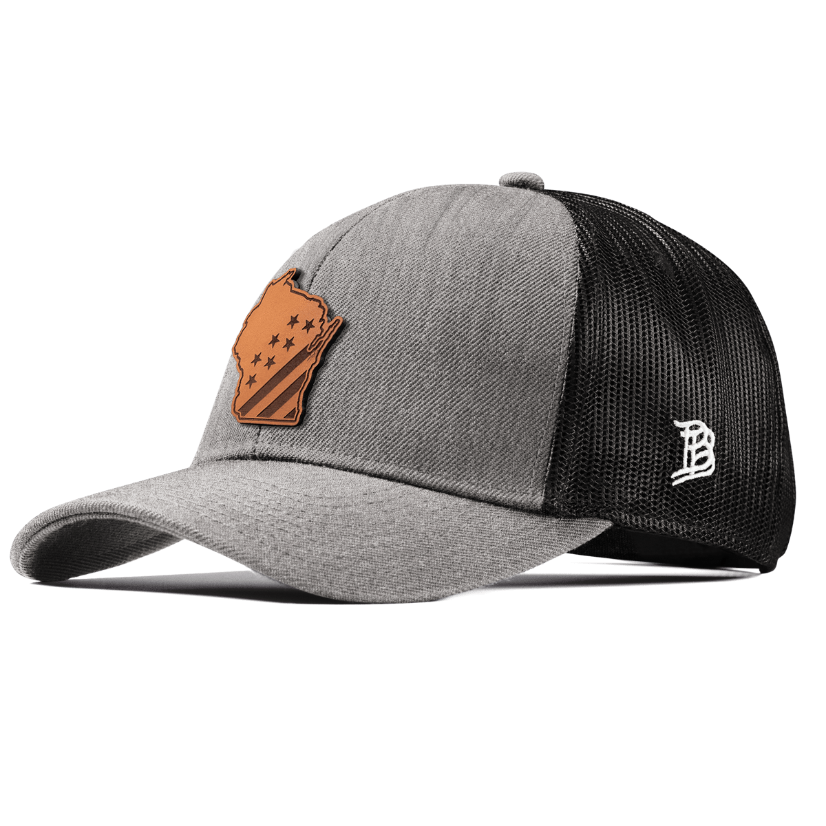 Wisconsin 30 Stretch Snapback Trucker Heather Gray