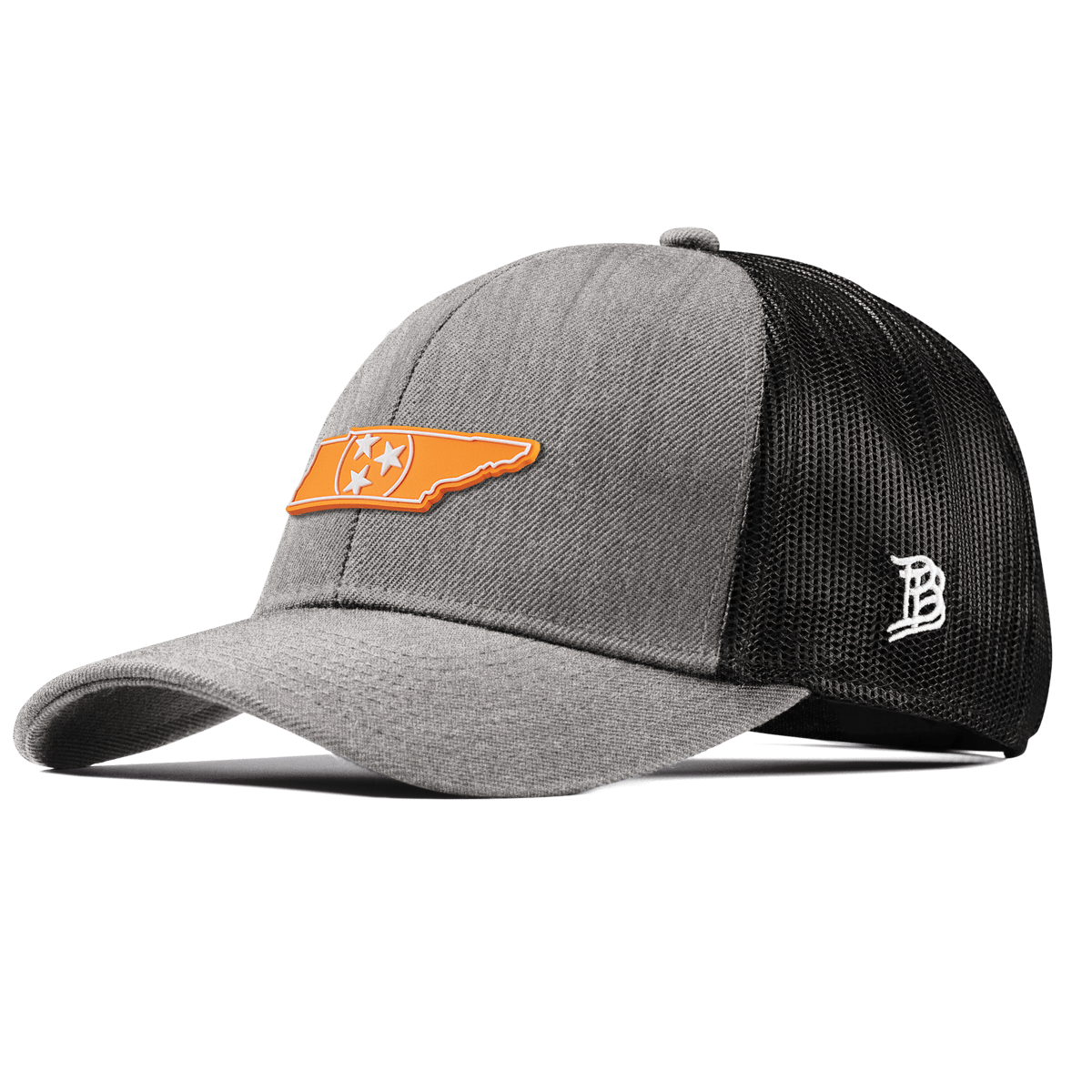 University of Tennessee "Tennessee Orange" Stretch Snapback Trucker Heather Gray