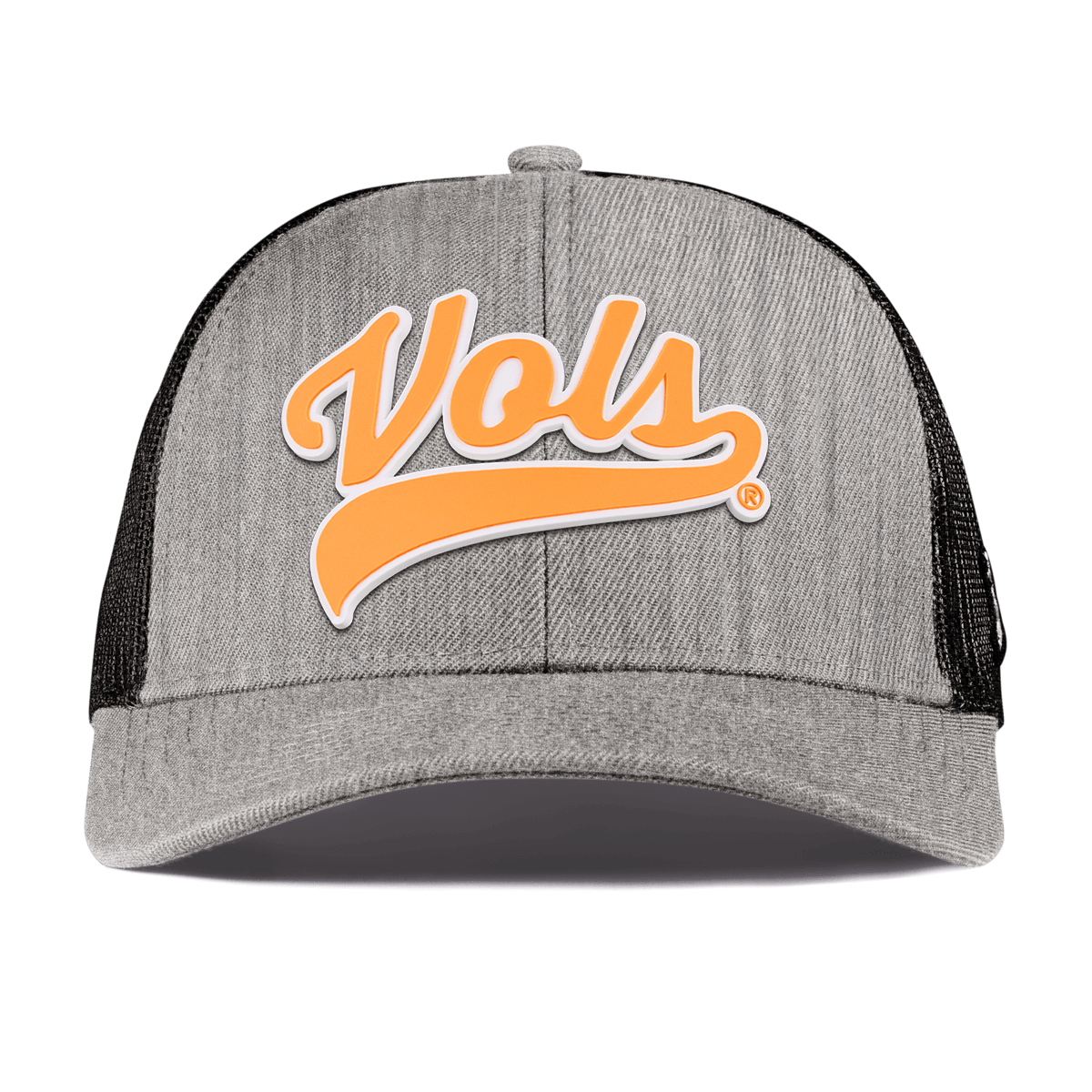 University of Tennessee "Tennessee Vols Script" Curved Stretch Trucker Heather Gray