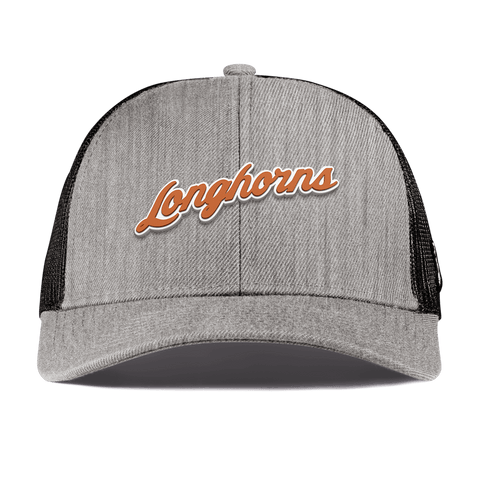 University of Texas "Texas Longhorn Script" Curved Stretch Trucker Heather Gray