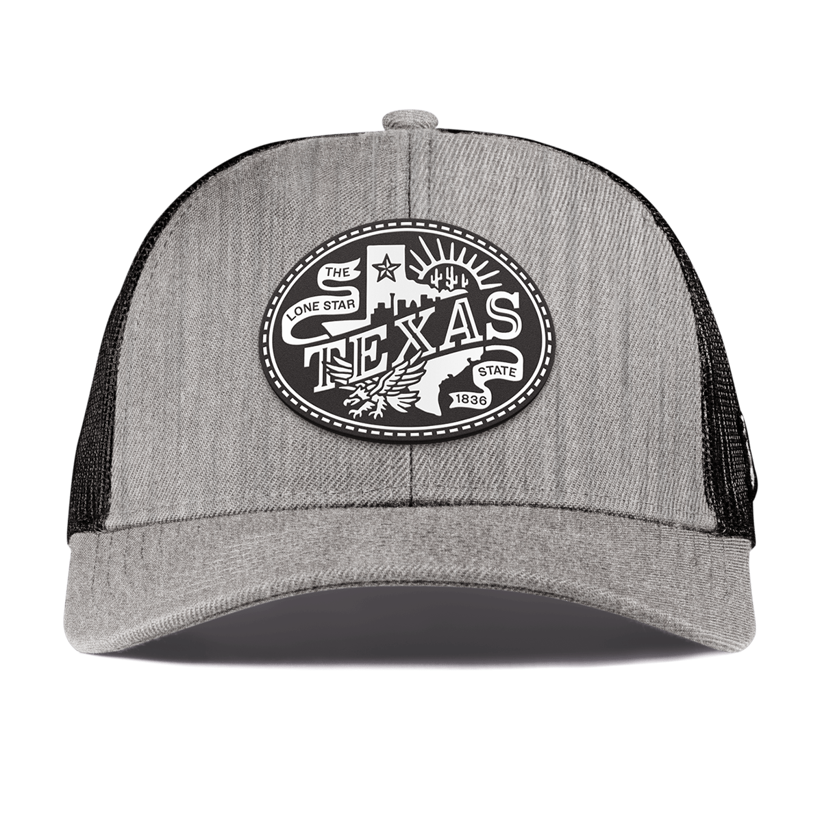 Texas Traveler Curved Stretch Trucker Heather Gray