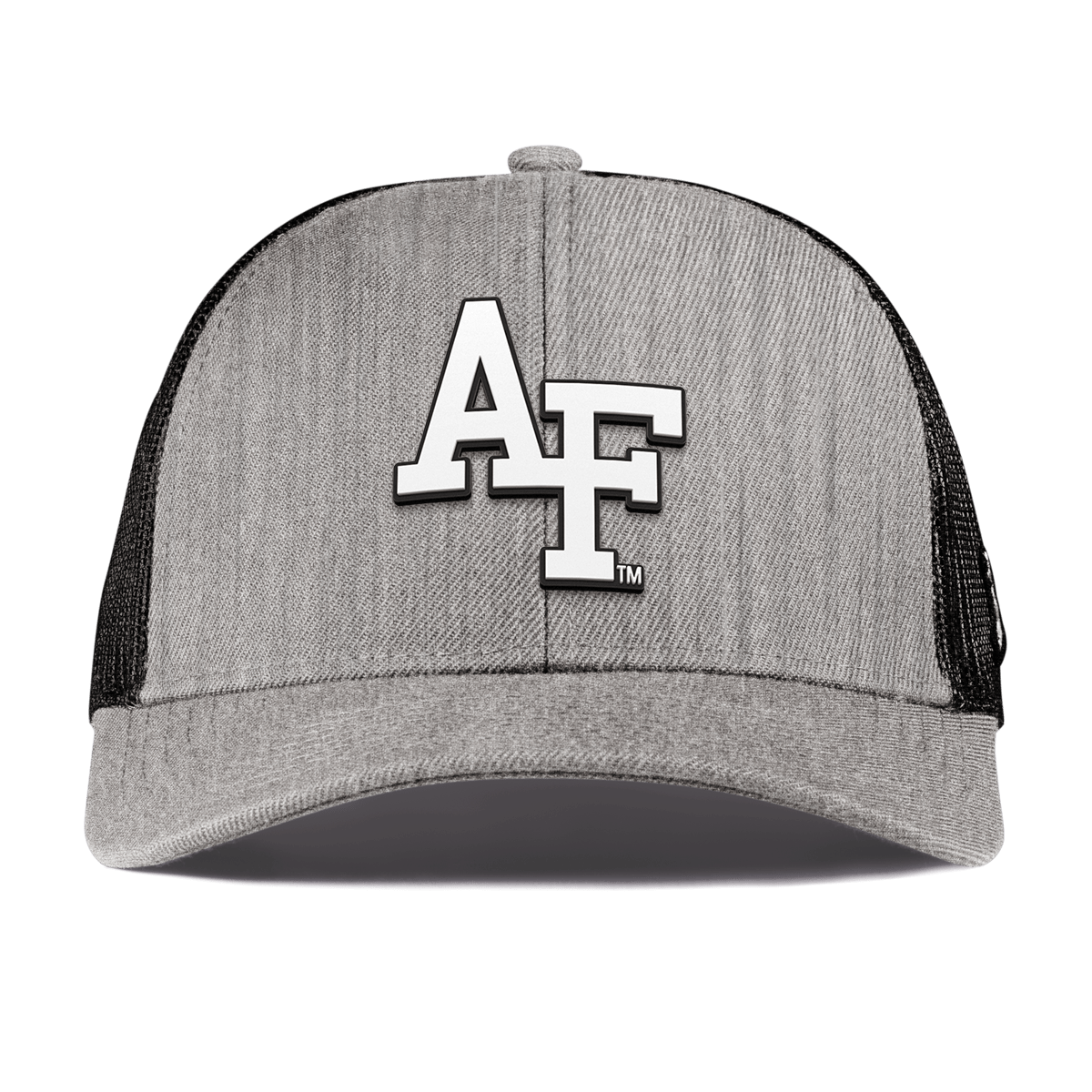 Air Force Academy "Vintage Air Force Team Logo" Curved Stretch Trucker Heather Gray